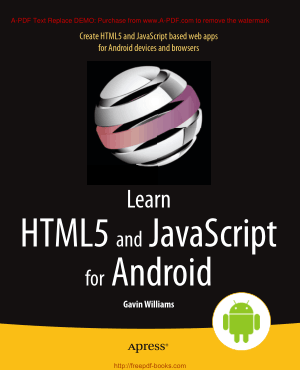 Learn HTML5 And JavaScript For Android, Learning Free Tutorial Book