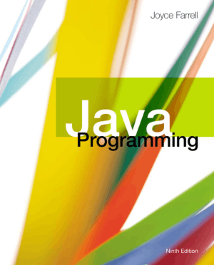 Java Programming Ninth Edition