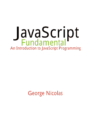 Free Download PDF Books, JavaScript Fundamental an Introduction to JavaScript Programming Book