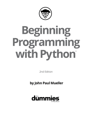 Beginning Programming with Python 2nd Edition Book of 2018 Book