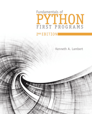 Free Download PDF Books, Fundamentals of Python: First Programs second Edition Book Of 2019
