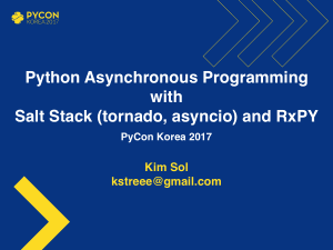 Python Asynchronous Programming with Salt Stack and RxPY