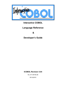 Interactive COBOL Language Reference Developers Guide PDF