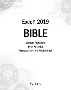 Free Download PDF Books, Excel 2019 Bible