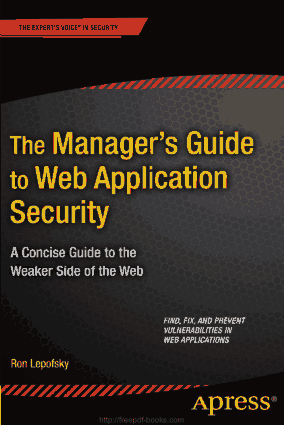 The Managers Guide to Web Application Security