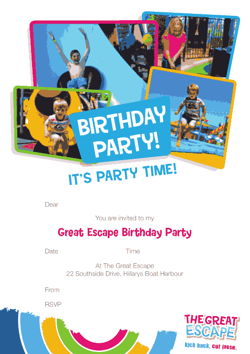 Birthday Party Invitation Card Template Word | PDF
