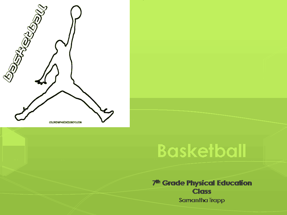 7th Grade Physical Education Class Basketball Powerpoint Presentation Template PPT