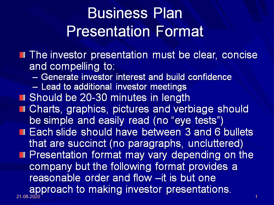 Business Plan Powerpoint Presentation Template PPT