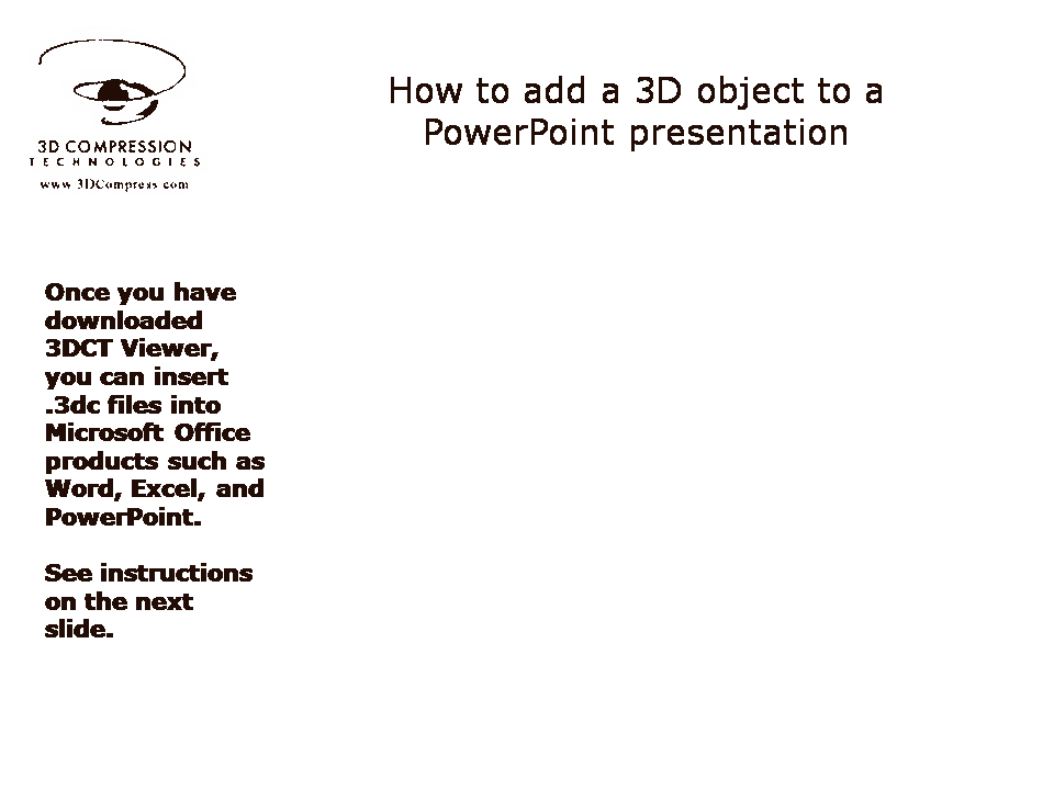 3D Object Powerpoint Presentation Template PPT