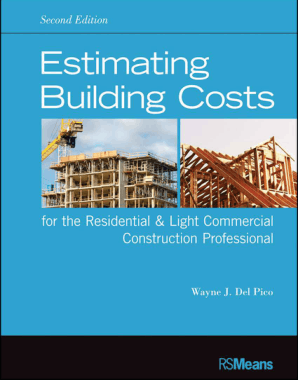 Estimating Building Costs For Residential and Light Commercial Construction Professional