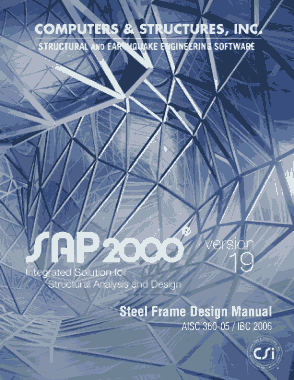 Free Download PDF Books, Steel Frame Design Manual SAP2000
