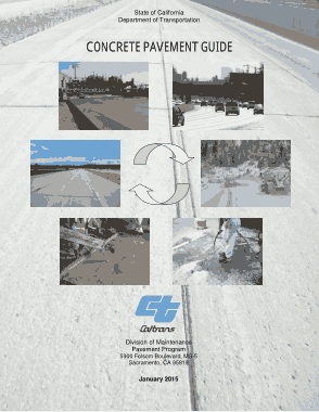 State Of California Department Of Transportation Concrete Pavement Guide