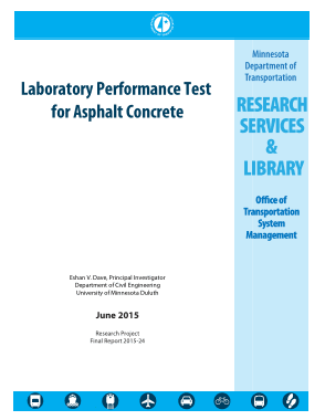 Laboratory Performance Test for Asphalt Concrete