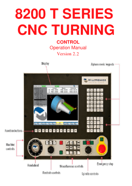 8200 T Series CNC Turning Control