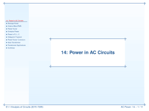 Free Download PDF Books, Power in AC Circuits