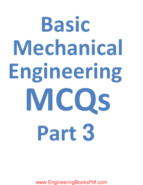 Free Download PDF Books, Basic Mechanical Engineering MCQs Part 3