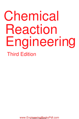 Free Download PDF Books, Chemical Reaction Engineering Third Edition