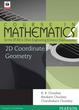Free Download PDF Books, Course in Mathematics for the IIT JEE and Other Engineering Entrance Examinations
