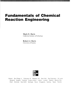 Free Download PDF Books, Fundamentals of Chemical Reaction Engineering pdf