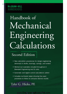 Handbook of Mechanical Engineering Second Edition