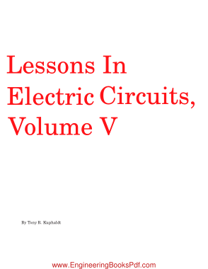 Free Download PDF Books, Lessons In Electric Circuits Volume V Reference