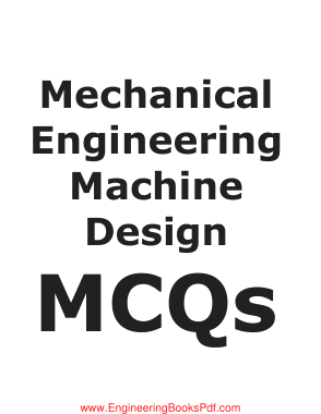 Free Download PDF Books, Mechanical Engineering Machine Design MCQs
