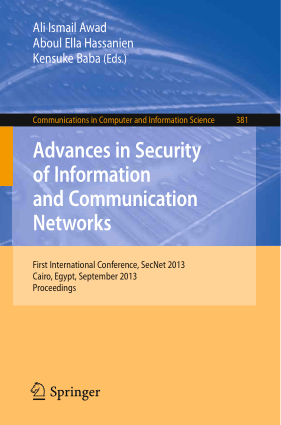 Free Download PDF Books, Advances in Security of Information and Communication Networks – Networking Book, Pdf Free Download