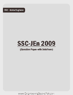 SSC JE Previous Paper Electrical 2009