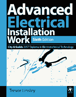 Free Download PDF Books, Advanced Electrical Installation Work Sixth Edition
