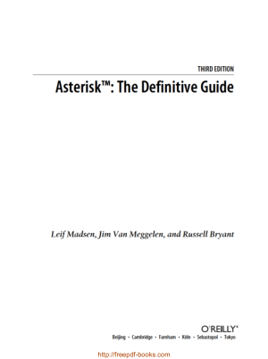 Asterisk The Definitive Guide 3rd Edition – Networking Book