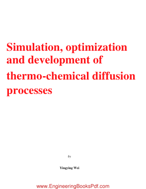 Simulation Optimization and Development of Thermo Chemical Diffusion Processes