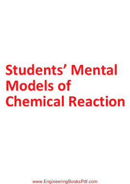 Free Download PDF Books, Students Mental Models of Chemical Reactions