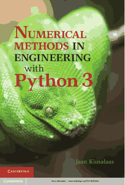 Numerical Methods in Engineering with Python3