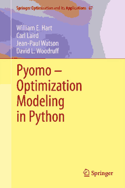 Pyomo Optimization Modeling in Python
