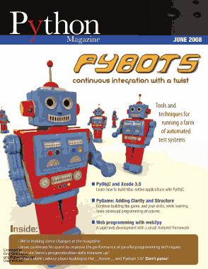 Free Download PDF Books, Python Magazine June 2008