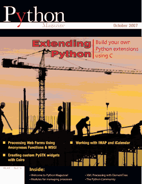 Python Magazine October 2007