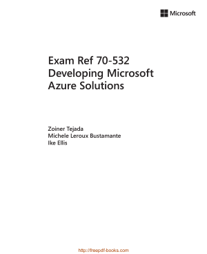 Free Download PDF Books, Exam Ref 70 532 Developing Microsoft Azure Solutions