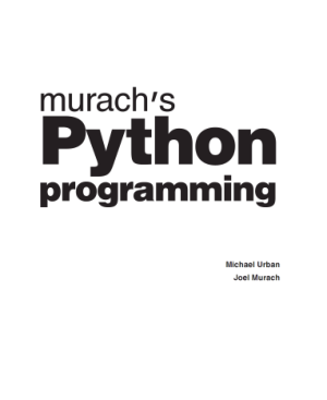 Free Download PDF Books, Murach s Python programming beginner to pro