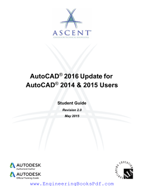 AutoCAD 2016 Update For AutoCAD 2014 and 2015 Users Guide