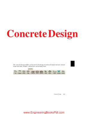 Concrete Design Manual
