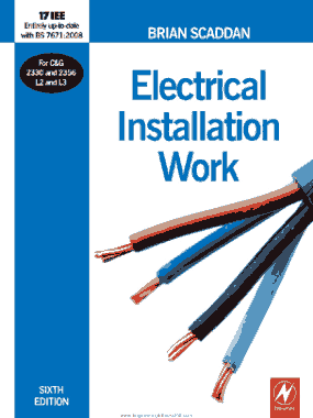 Electrical Installation Work Sixth Edition