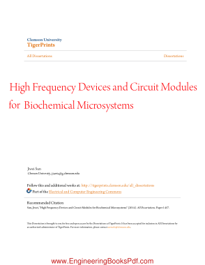 High Frequency Devices and Circuit Modules for Biochemical Micros
