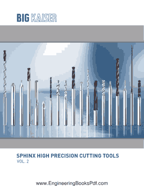 Sphinx Vol 2 High Precision Cutting Tools