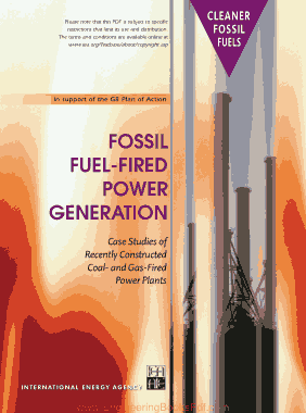 Fossil Fuel Fired Power Generation Case studies of Constructed Coal and Gas Fired Power Plants