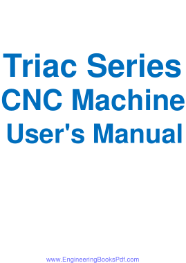 Triac Series CNC Machine Users Manual