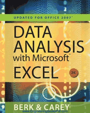 Free Download PDF Books, Data Analysis with Microsoft Excel