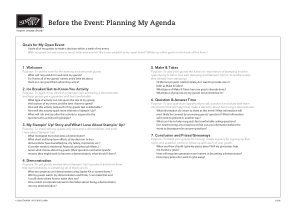 Free Download PDF Books, Event Planning Agenda Template