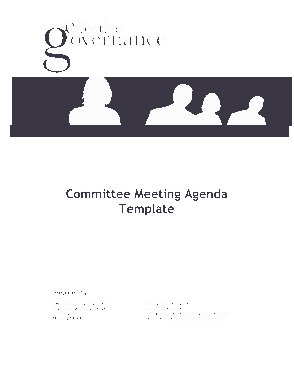 Free Download PDF Books, Committee Meeting Agenda Template