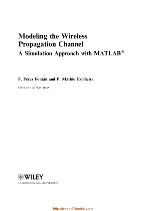 Modelling the Wireless Propagation Channel – Networking Book