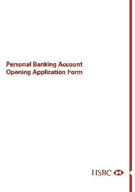 Bank Account Opening Application Form Template